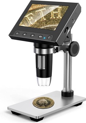 Tobo Digital Microscope 4.3 LCD Digital Microscope,50X-1000X Metal Stand TD-1015IM Microscope Slide Box