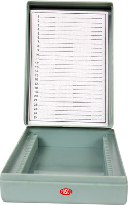 Pasco Plastic Slide Box For 25 Slides Microscope Slide Box