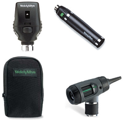 KASHSURG 3.5 V Halogen HPX Diagnostic Set Coaxial Ophthalmoscope, MacroView Otoscope Microscope Slide Box