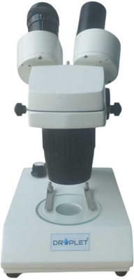 Droplet STEREO BINOCULAR MICROSCOPE 45 dgree Head, magnification 20x-40x Microscope Slide Box