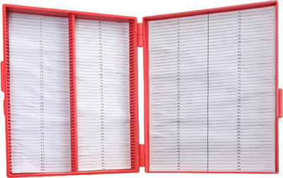 polylab Slide box for 100 slide Capacity Microscope Slide Box