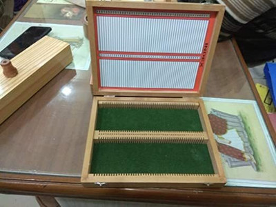 NAUDH WOODEN SLIDE BOX -100 slides Microscope Slide Box