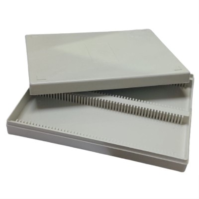 polylab Slide box for 100 slide Capacity Microscope Slide Box