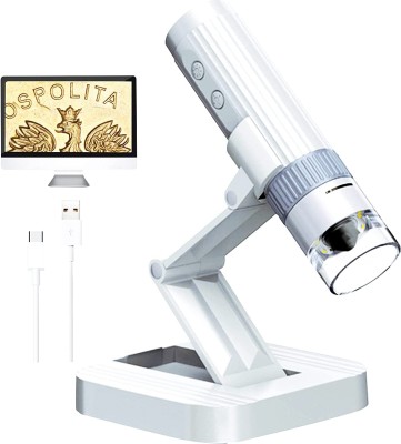 Tobo USB Digital Microscope 50X-1000X Coin 8 LED Lights Adjustable Camera TD-991IM Microscope Slide Box