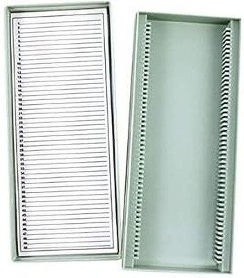 RLK Enterprises Microscope Slide Box For 50 Slides (Pack of 1) Microscope Slide Box