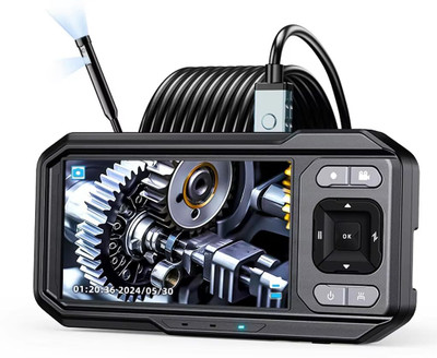 Tobo Dual Lens Industrial Endoscope 1080P Digital Borescope Inspection TD-1340IM Microscope Slide Box