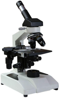 labcare LBCR Monocular Microscope With Both 10x And 15x Wf And Slide Box (White) Microscope Slide Box