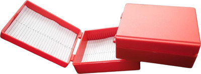 Precise Combo Pack of 25 Slide Capacity Slide Box (Pack of 2) Microscope Slide Box