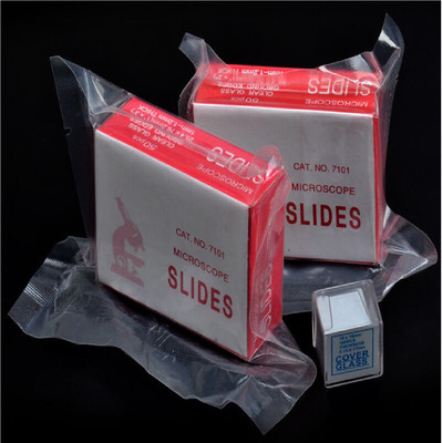 Jetflon Microscope Glass Slides 75 x 25 x 1.4 mm, Each 50 Pcs per box Pack of (2 box) Microscope Slide Box