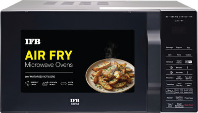 30 L Multi-Stage Cooking Rotisserie, Grill & Convection Microwave with Air Fry, Cooling System, 10 Power Levels, Fermentation mode, 125 Auto Cook Menus, Auto Defrost, Auto Reheat Convection Microwave 