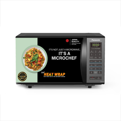 Panasonic 23 L 360 Degree Heat Wrap, Stainless Steel Cavity,Express Cooking Convection Microwave Oven (NN-CT353BFDG, Black Mirror) For Rs. 9400 @ 36 %
