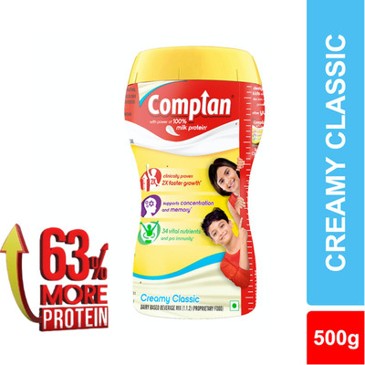 COMPLAN Nutrition Powder Drink for the Children, Creamy Classic Flavour, Jar(500 g)