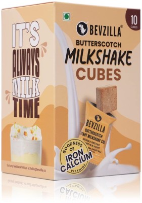 Bevzilla Instant Milkshake 10 Cubes Pack (Butterscotch), Date Palm Jaggery(10 x 10 g)