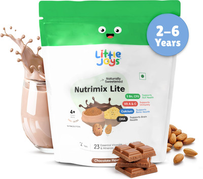 Little Joys Nutrimix Lite For Kids 2-6Yrs | Improves Immunity &Gut Health |Chocolate Flavour(1 kg)
