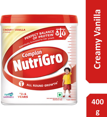 COMPLAN NutriGro Nutritional Drink powder for 2 to 6 Years, Creamy Vanilla Flavour Jar(400 g)