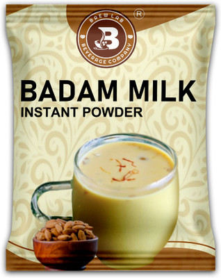 Brew Lab Badam Milk Instant Powder | Real Taste of Almonds & Kesar |(1 kg)