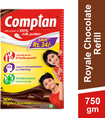 COMPLAN Nutrition And Health Drink Royale Chocolate Refill  (750 G) For Rs. 321 @ 25 %