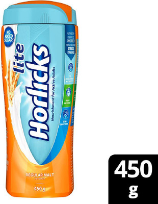 Lite Horlicks Regular Malt Flavour(450 g)