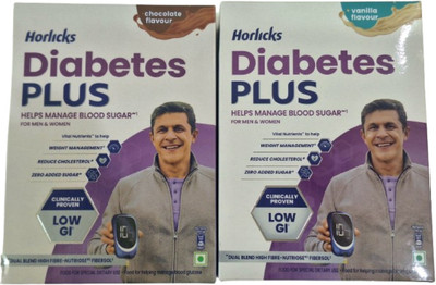 HORLICKS DIABETES PLUS CHOCOLATE 400G + VANILLA 400G(2 x 400 g)