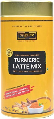 ORGURE High Curcumin Lakadong Turmeric Latte Mix, Ayurvedic, Instant Golden Milk Mix(125 g)