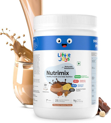 Little Joys Nutrimix for Kids 7-12 years | Hazelnut Chocolate| Supports Weight & Height Gain(350 g)