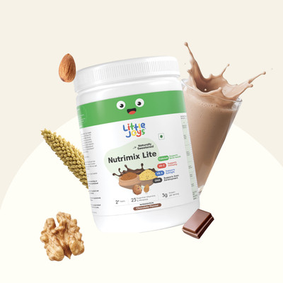 Little Joys Nutrimix Lite for Kids 2-6 year | Supports Immunity & Gut Health | Chocolate(350 g)