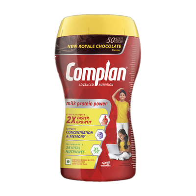 COMPLAN Nutrition Drink Powder for Children, Royale Chocolate Flavour, Jar(1 kg)