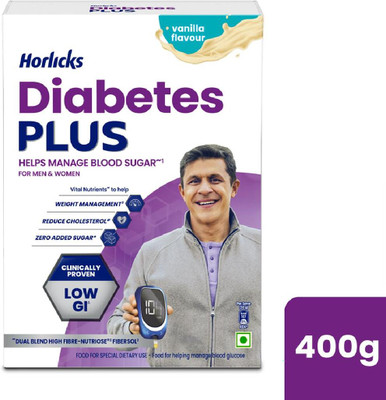 HORLICKS Diabetes Plus, Vanilla, Powder Helps Manage Blood Sugar From Day 1(400 g)