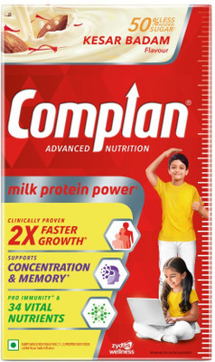 COMPLAN Nutrition Drink Powder for Children, Kesar Badam Flavour, Carton(1 kg)