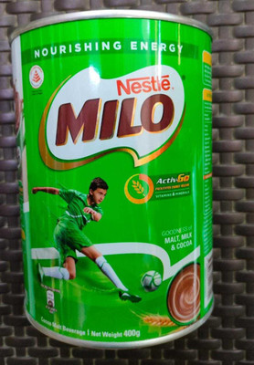 NESTLE Milo Active Go Malt, Milk & Cocoa Energy Drink Tin Flavored Milk Powder(400 g)