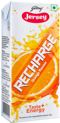 Godrej Jersey Recharge Orange Flavoured Milk 180ml TP(180 ml)