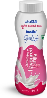 Nandini Good Life Strawberry Flavoured Milk 180ml Pet(180 g)