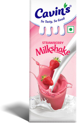 Cavin's Strawberry Milkshake, with Zinc, Vitamin A & D, No Preservative(180 ml)