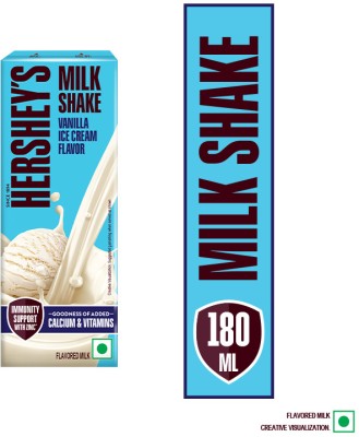 HERSHEY'S Vanilla Ice Cream Flavored Milkshake | Enriched with Calcium(180 ml)