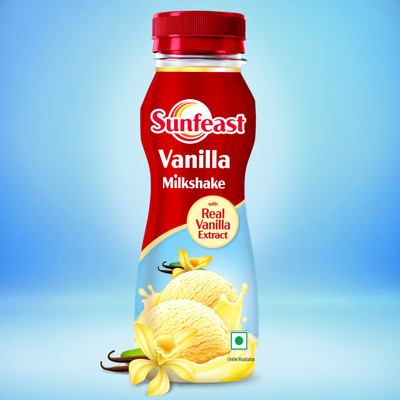 Sunfeast Sunfeast Vanilla Milkshake, Creamy & Smooth With Real Vanilla Extracts 180ml