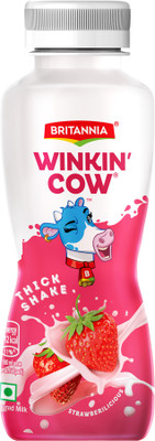 BRITANNIA Winkin Cow Strawbericious Thick Milk Shake Strawberry(180 ml)