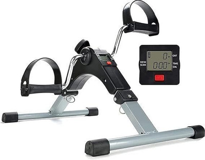 STARVOKES Havy Duty Matal Foldable Mini Pedal Exerciser Cycle with Display Mini Pedal Exerciser Cycle