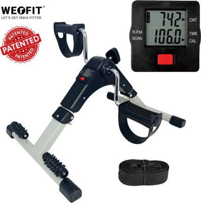 WErFIT Mini peddler for Home Gym with Massager, Adjustable Resistance, Bike Mini Pedal Exerciser Cycle