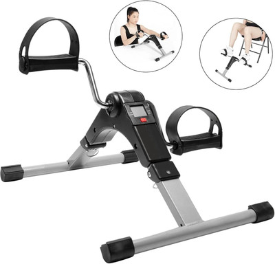 STARVOKES Havy Duty Foldable Mini Pedal Exerciser Cycle with Display & Resistance Mini Pedal Exerciser Cycle