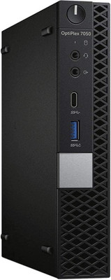 CompuTek ™ | DELL-Optiplex 7050 Mini (Renewed) - Windows 10, Intel, i5 Quad Core, 6th Generation ,Intel HD Graphics, 8 GB DDR4 RAM, 500 GB SSD(M.2 NVMe) Mini PC(Black)