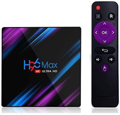 Orlov H96 Android TV Box 4K Ultra HD, 4GB RAM, 32GB ROM, Smart Streaming Box Media Streaming Device(Black)
