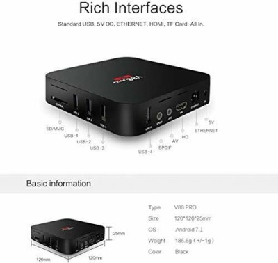 CLEGO Android 10 Dual WiFi 2.4/5 Ghz H616 4K 4GB Ram 32GB ROM Android - Android v4.4 (KitKat), NITEL, H616, 4 GB DDR3, 32 GB 10 Mini PC(Black)