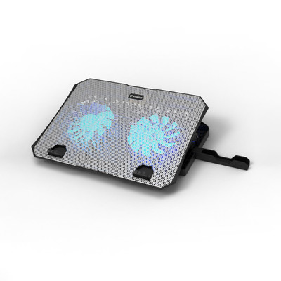 EVOFOX Frost 15.6 inches with blue LED 2 Fan Ergonomic Cooling Pad with Adjustable Height(Grey)