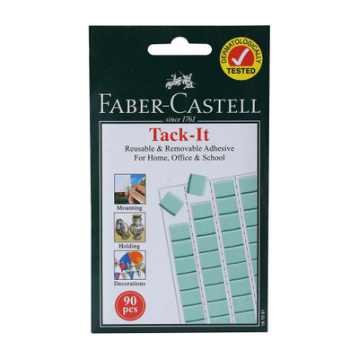 FABER-CASTELL Tack-It Re-usable Adhesive(Set of 90, Green)