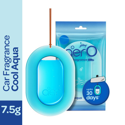 Godrej Aer Cool Aqua Car Freshener Diffuser O Hanging Car Air Freshener | Car Accessories(7.5 g)