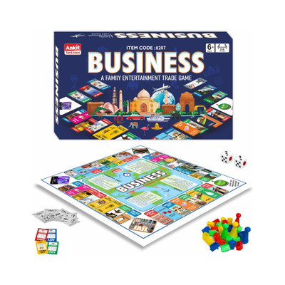 Ankit Toys & Games 15" BUSINESS | Indian Real Estate Strategic Trade and Property Management | Party & Fun Board Game