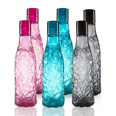 Flipkart SmartBuy Designer Mosaic Bottle - 1000ml - PET(Pack of 6, Multicolor)