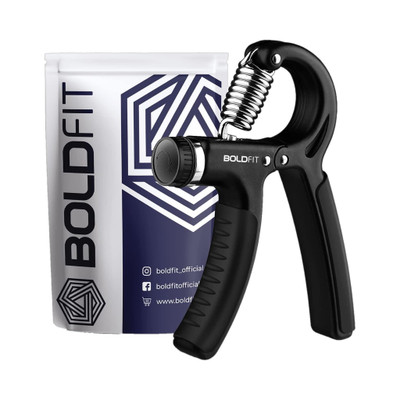 BOLDFIT Men Forearm Exercise Hand Grip/Fitness Grip(Black)