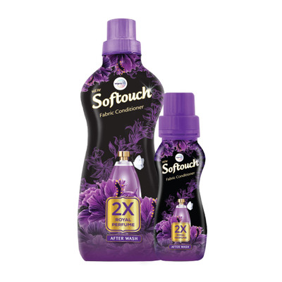 Softouch by Wipro 2X Royal Perfume Liquid Fabric Conditioner with Bergamot, Grapefruit & Jasmine(1000 ml)