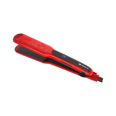 HAVELLS Wide Plate HS4121 Hair Straightener(Red)